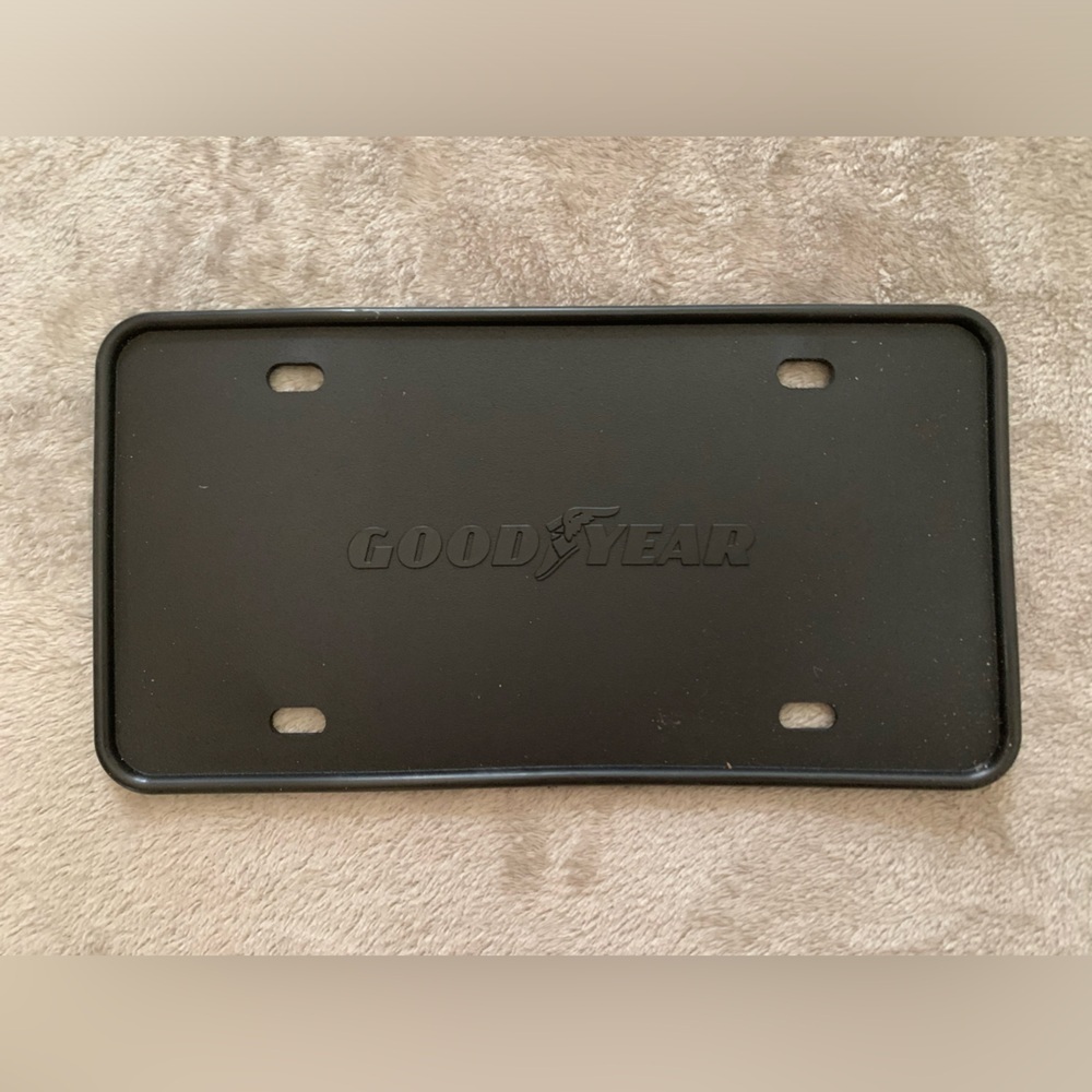 Goodyear Rubber License Plate